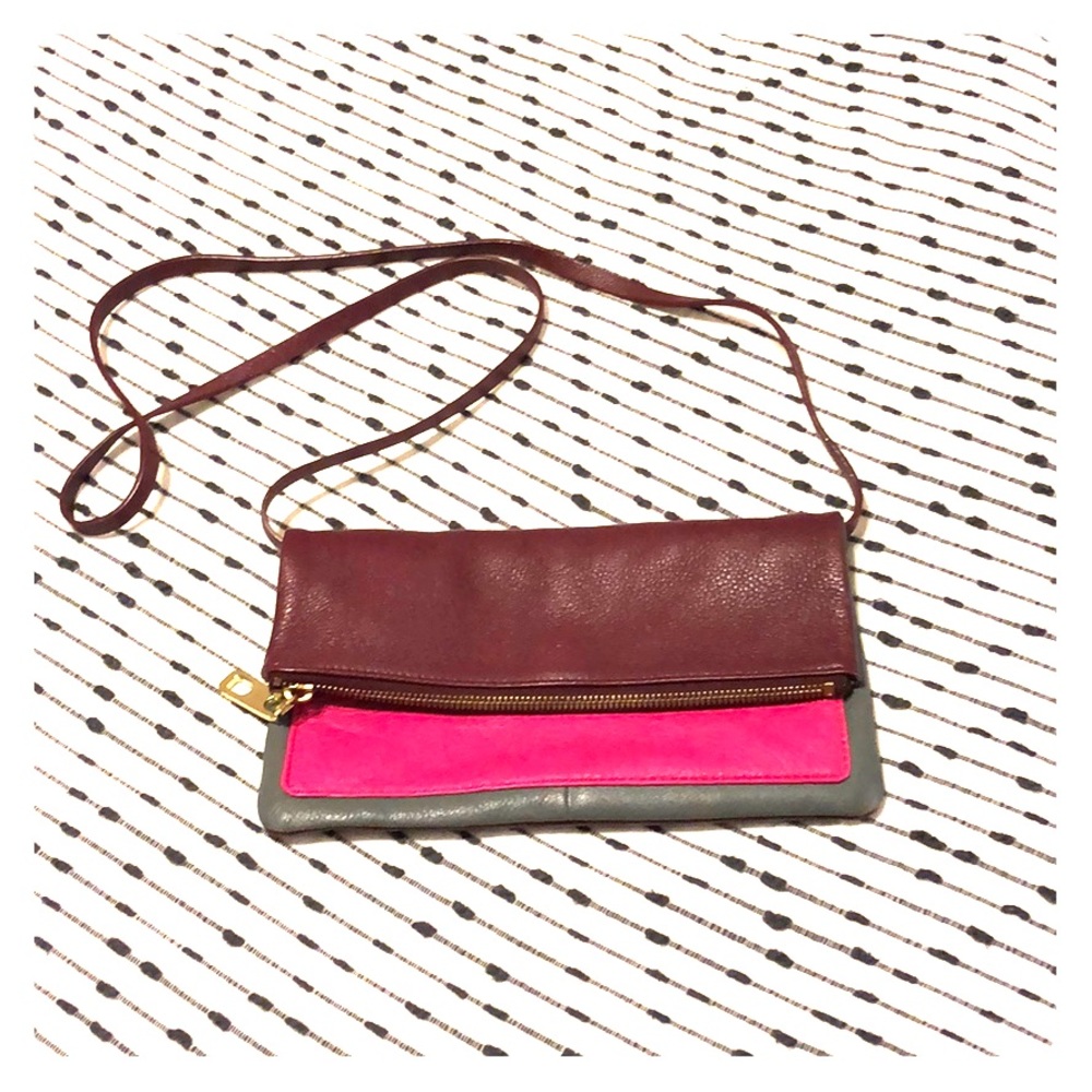 GAP Genuine leather crossbody purse / clutch